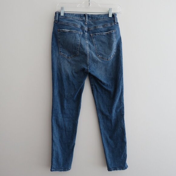 ABERCROMBIE & FITCH The Super Skinny Ankle High Rise Curve Love Embroidered Jean - Picture 9 of 12
